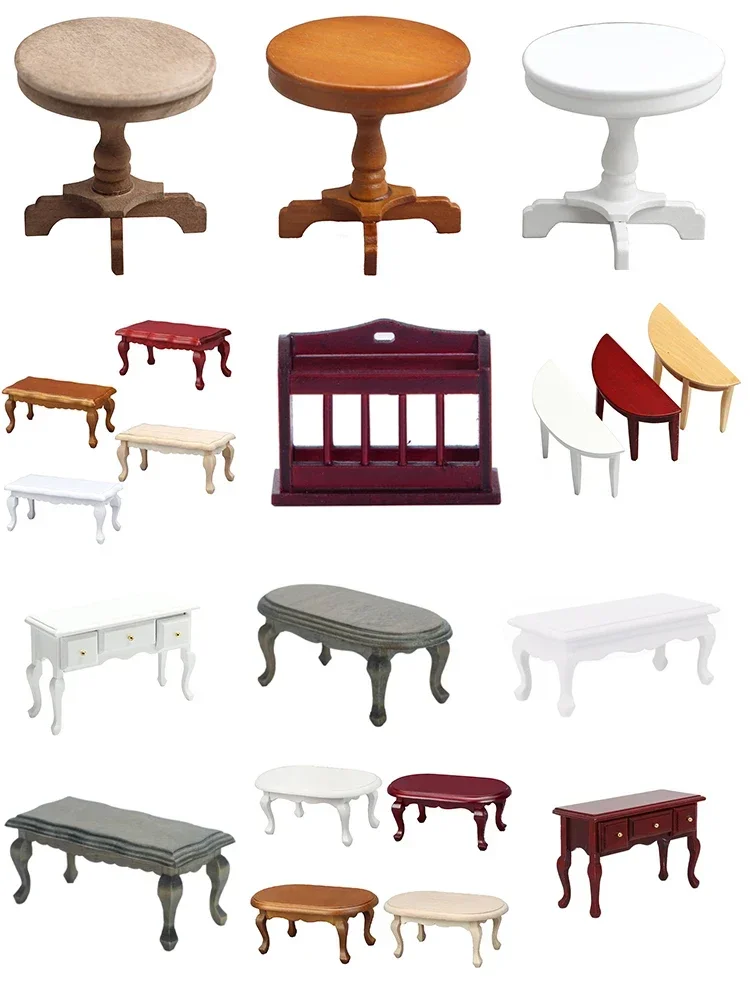 Kids Toys House - Dollhouse Miniature Furniture Teatable Coffee Table