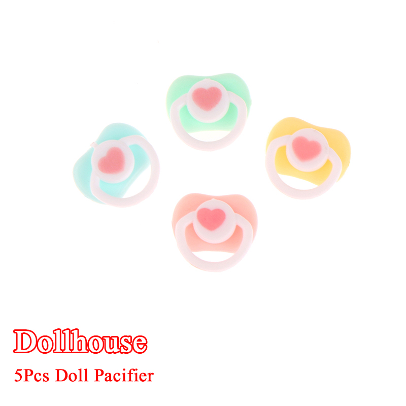 Kids Toys House - 5Pcs Lovely Mini Doll Pacifier Play