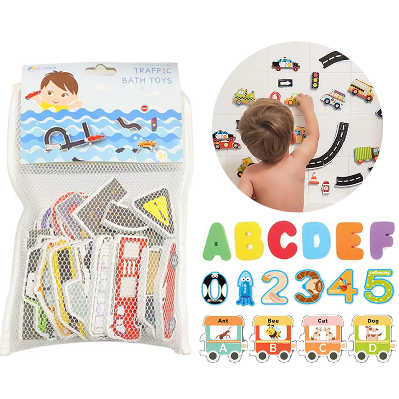 Bath Letter Number Foam - Baby Bath Toys Letter Number Traffic