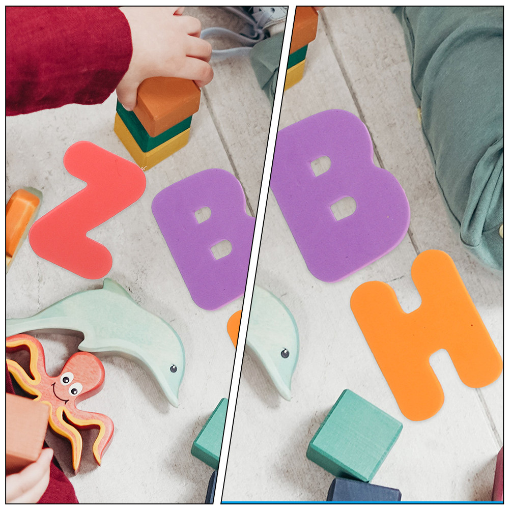 Bath Letter Number Foam - 2Sets Alphabet Number Eva Foam Stickers
