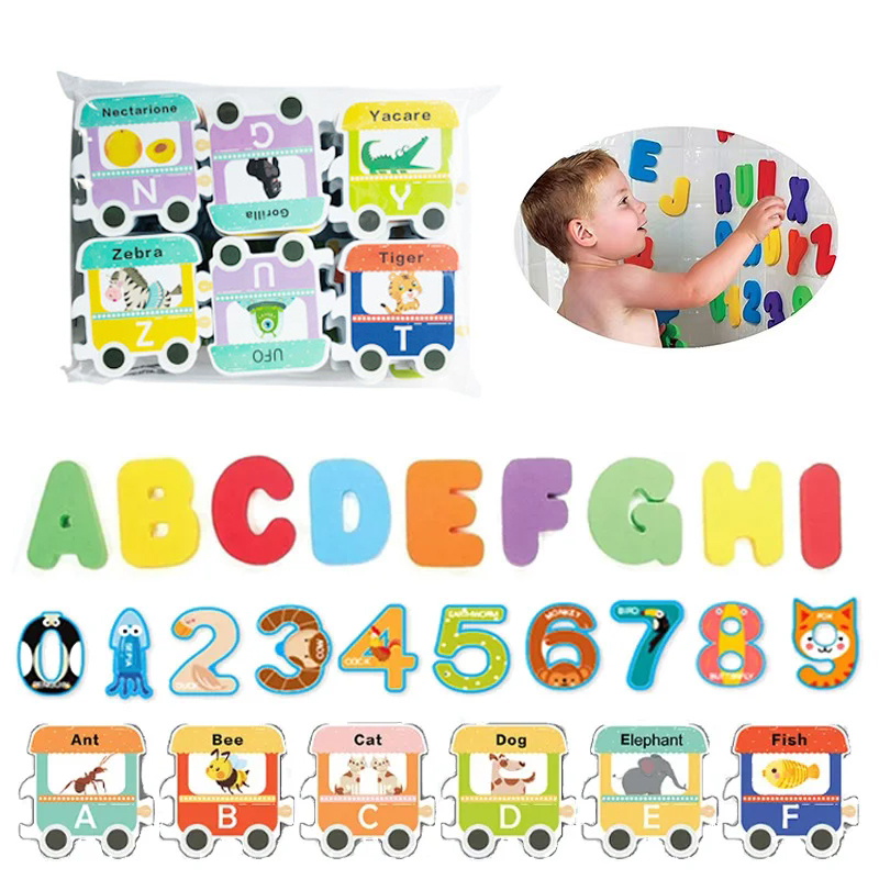 Bath Letter Number Foam - Kids Baby Bath Toys Fun Foam