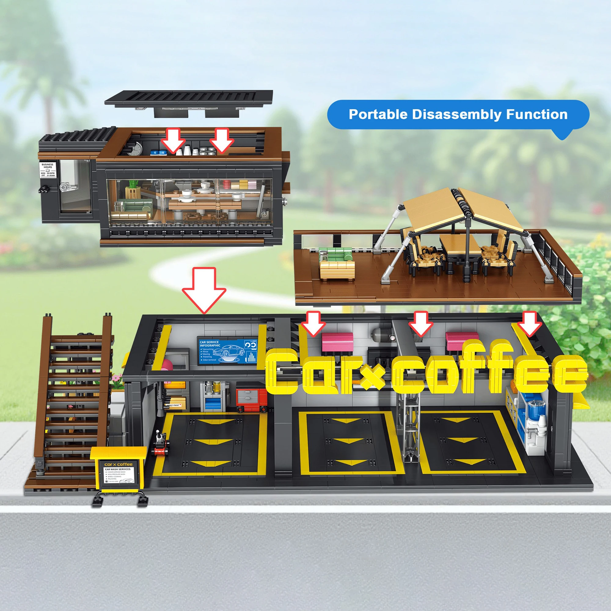 Coffee Auto Repair Shop Coffee - Kids Toys Store ulasan dan harga
