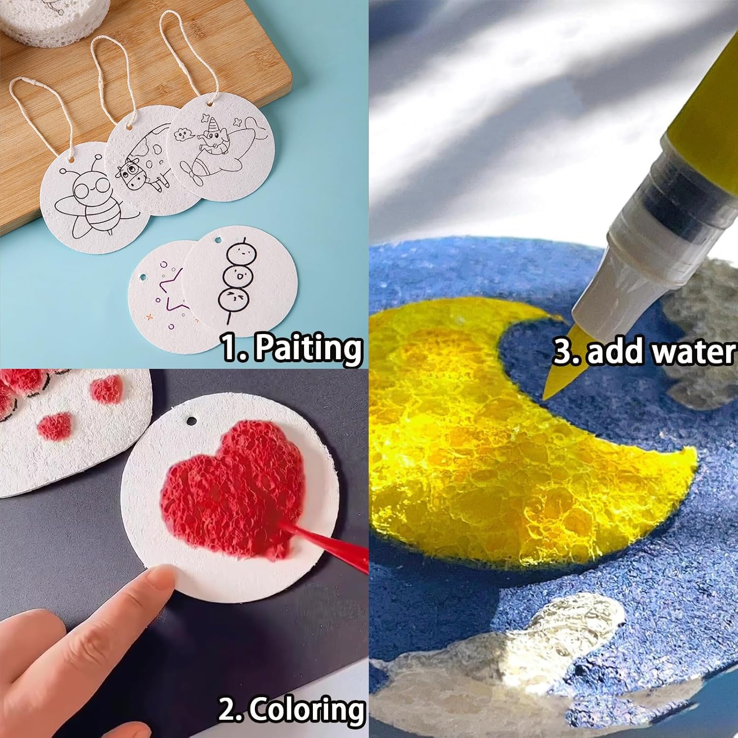 3D Puffy Foam Texture Painting - Kid Toys And Craft ulasan dan harga