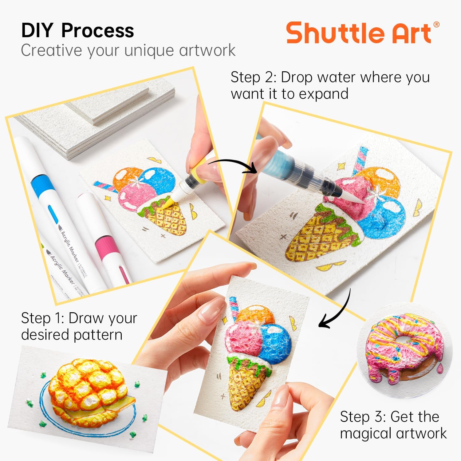 3D Puffy Foam Texture Painting - Kid Toys And Craft ulasan dan harga