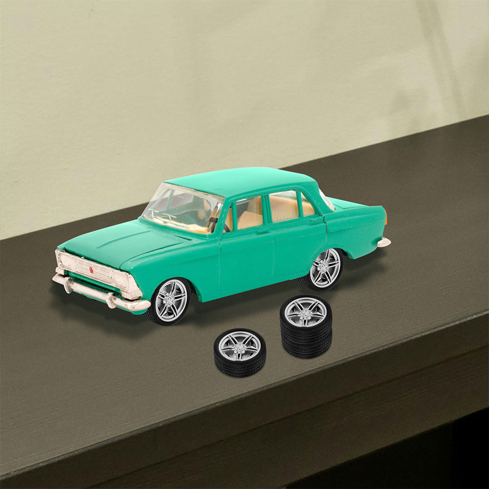 4Pcs Rubber Wheels for Car DIY - Kid Toys And Craft ulasan dan harga