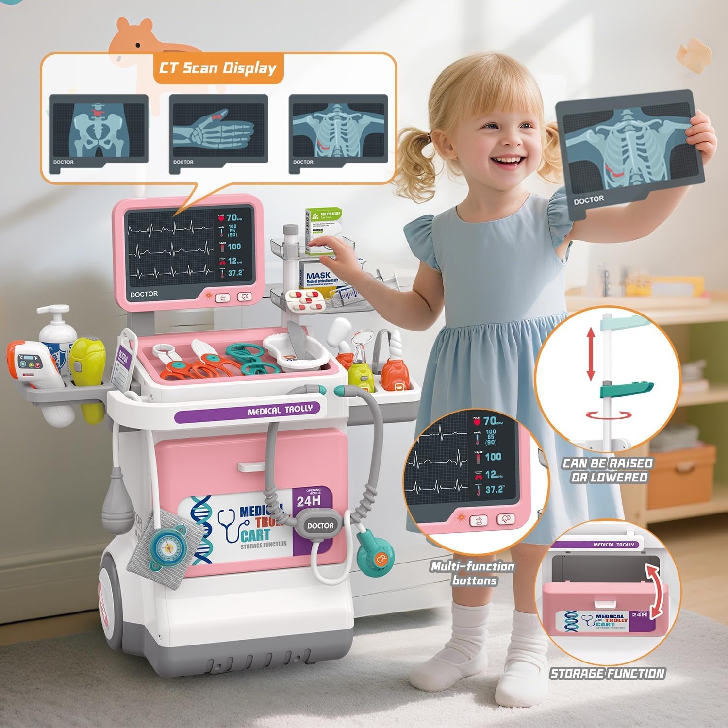 Deluxe Kids Doctor Play Set Pr - Kids Toys Doctor Set ulasan dan harga
