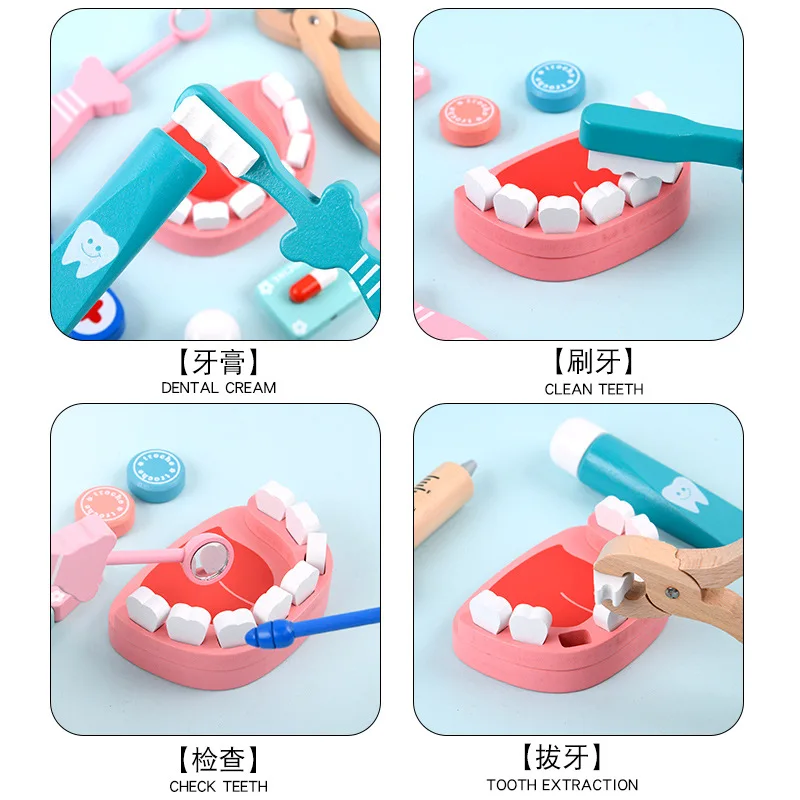 Wooden Pretend Play Doctor Set - Kids Toys Doctor Set ulasan dan harga