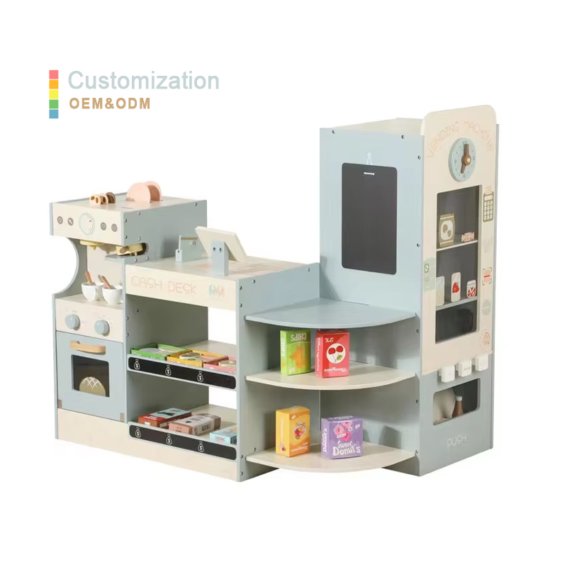 Kids Wooden Grocery Store Play - Kids Toys Store ulasan dan harga