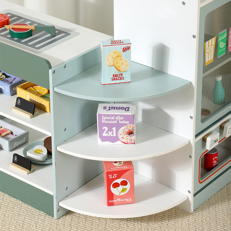 Kids Wooden Grocery Store Play - Kids Toys Store ulasan dan harga