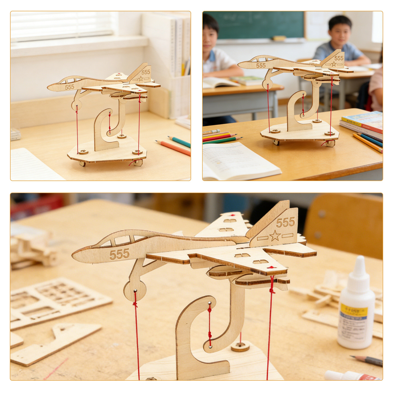 2Sets Tensegrity Aircraft Kit  - Science Experiment Kit ulasan dan harga