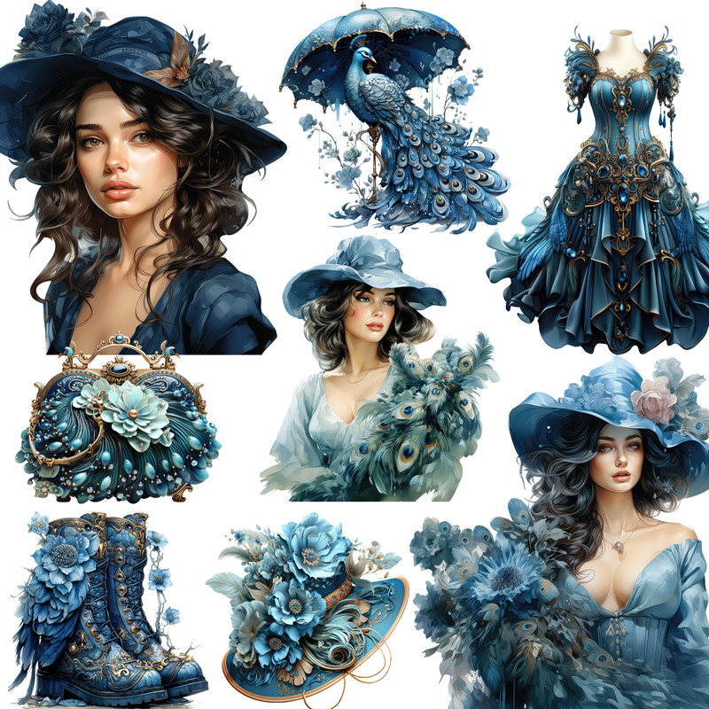 Victoria Peacock Blue Stickers - Kids Toys Victoria ulasan dan harga