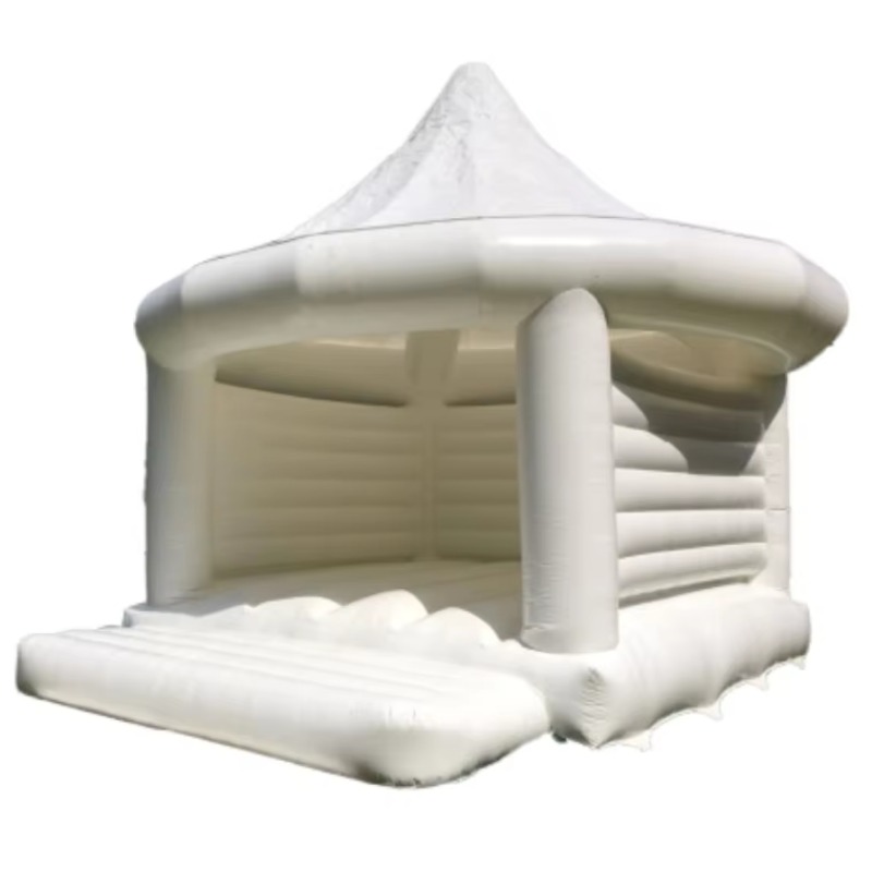 Inflatable White Wedding Bounc - Kids Toys House ulasan dan harga