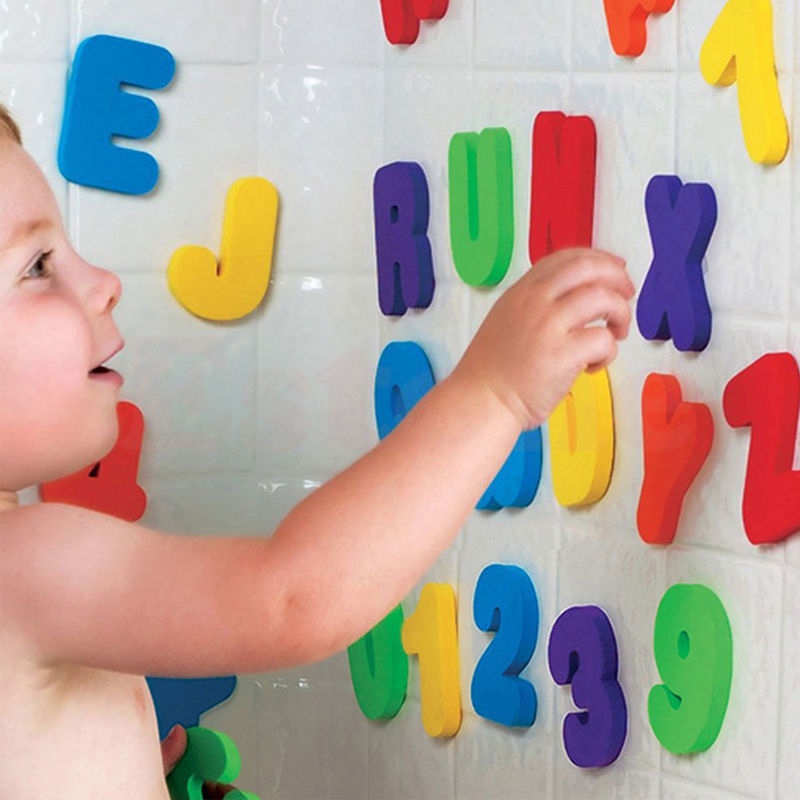 36PCS/set Baby Kids Children E - Bath Letter Number Foam ulasan dan harga