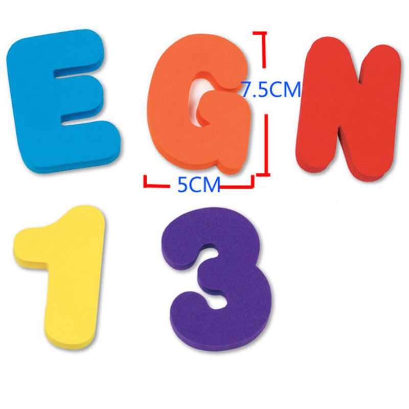 36PCS/set Baby Kids Children E - Bath Letter Number Foam ulasan dan harga