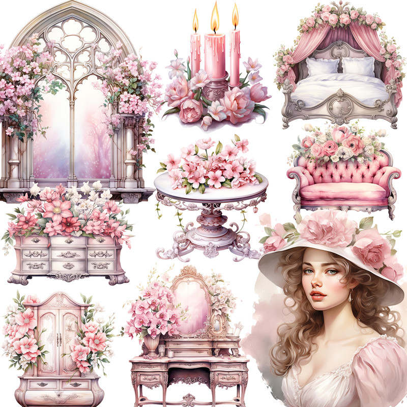 Pink Victoria Stickers Crafts  - Kids Toys Victoria ulasan dan harga