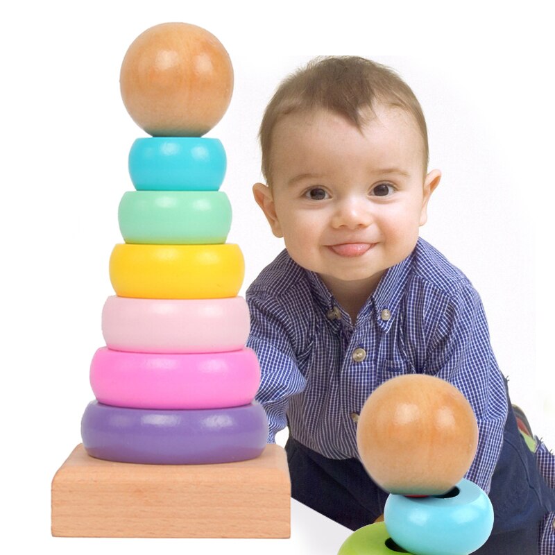 Children Rainbow Tower Ferrule - Kids Toys 2 Year Old ulasan dan harga
