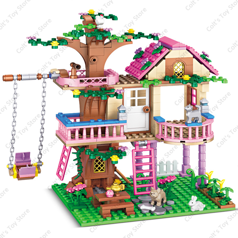Hot Pink Girls Friendship Tree - Kids Toys House ulasan dan harga
