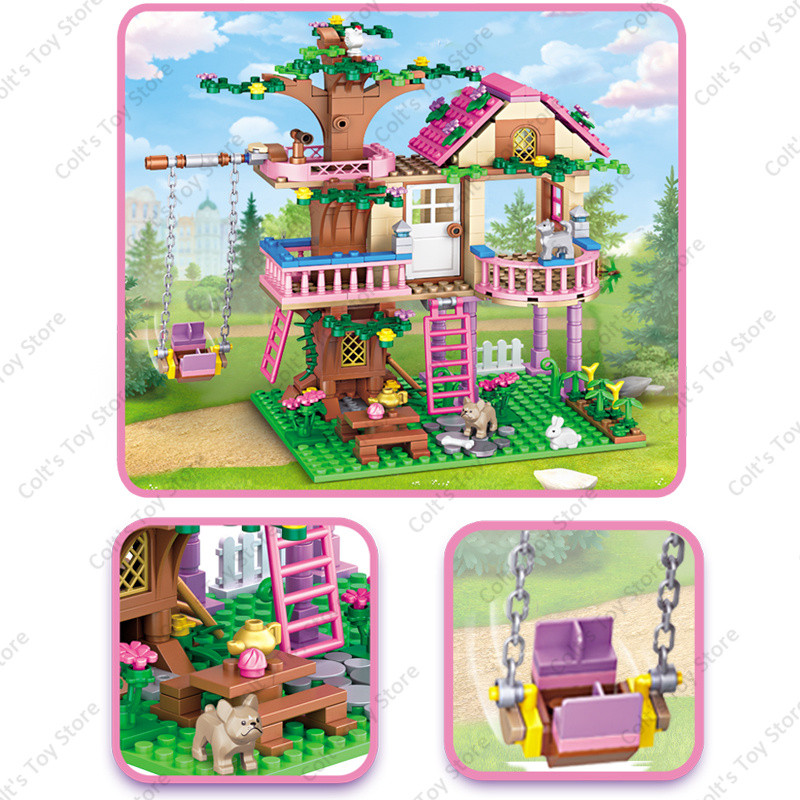 Hot Pink Girls Friendship Tree - Kids Toys House ulasan dan harga