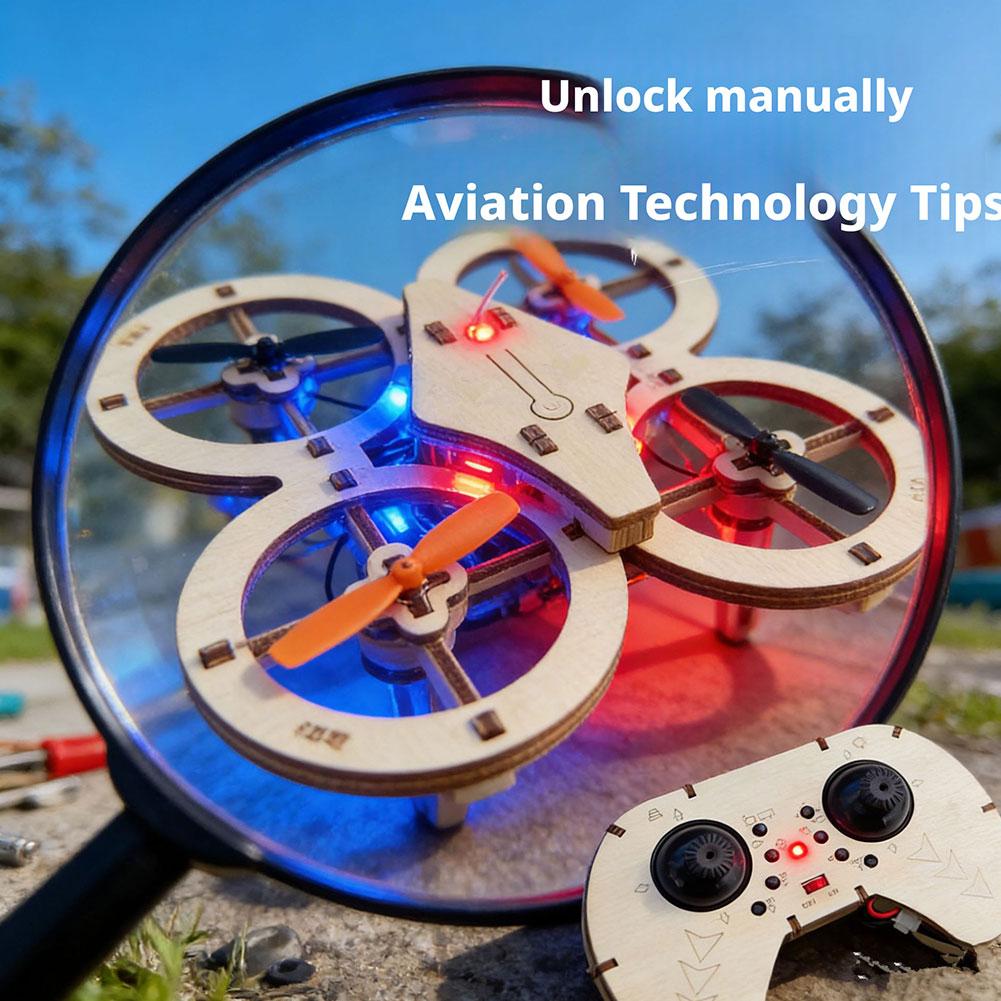 DIY Wooden RC Drone Quadcopter - Science Experiment Kit ulasan dan harga