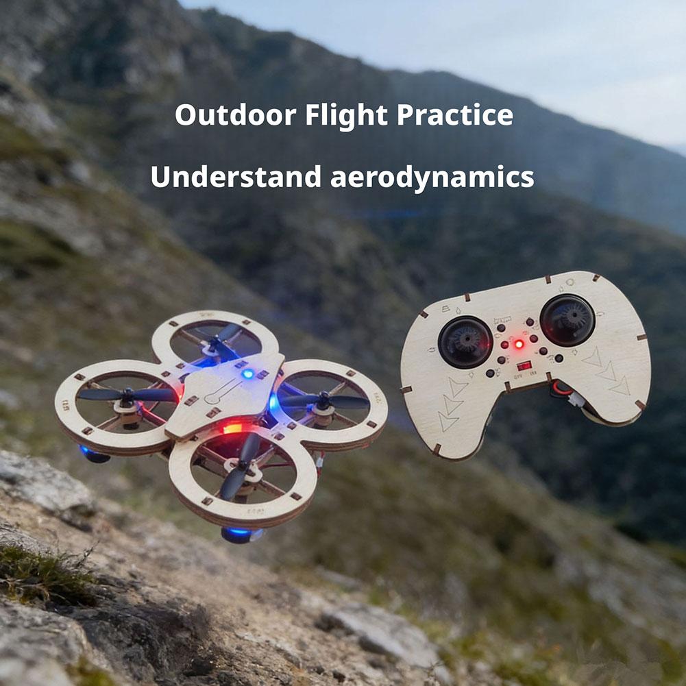 DIY Wooden RC Drone Quadcopter - Science Experiment Kit ulasan dan harga