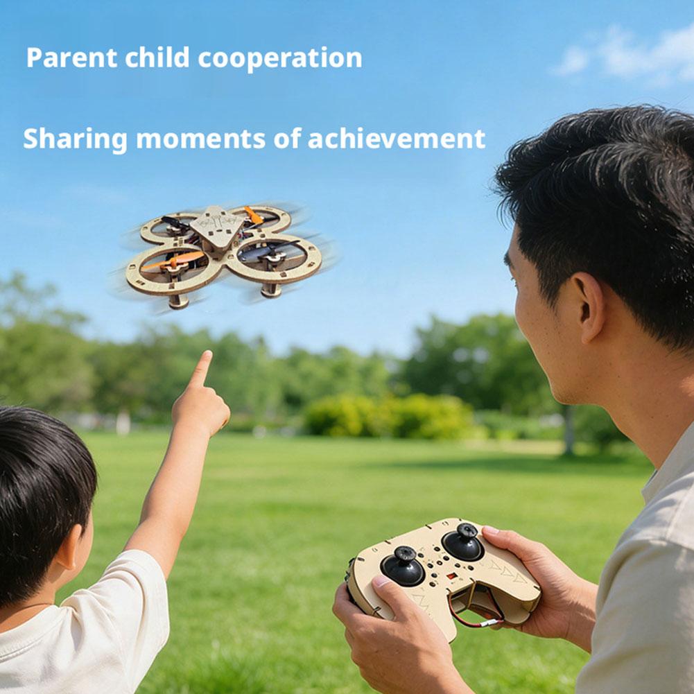 DIY Wooden RC Drone Quadcopter - Science Experiment Kit ulasan dan harga