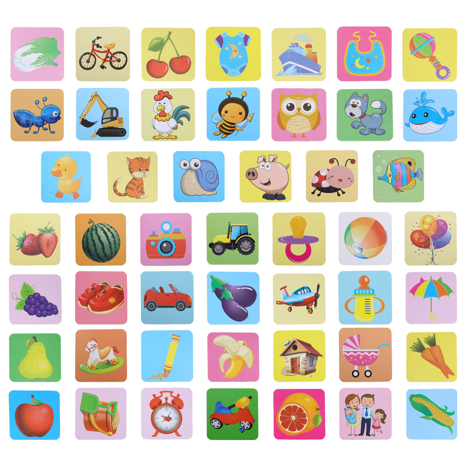 Visual Stimulus Cards Color Re - Kids Toys Quality ulasan dan harga