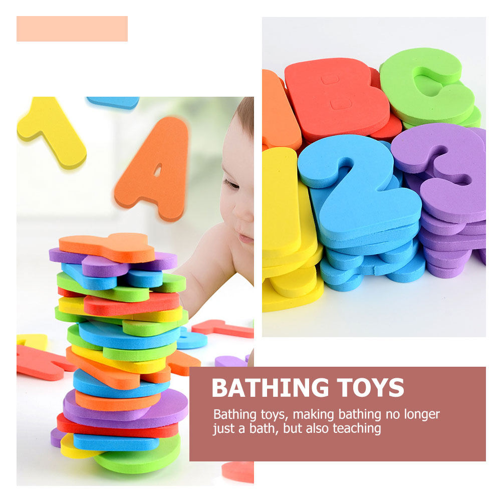 1Set Alphabet Number Bath Play - Bath Letter Number Foam ulasan dan harga
