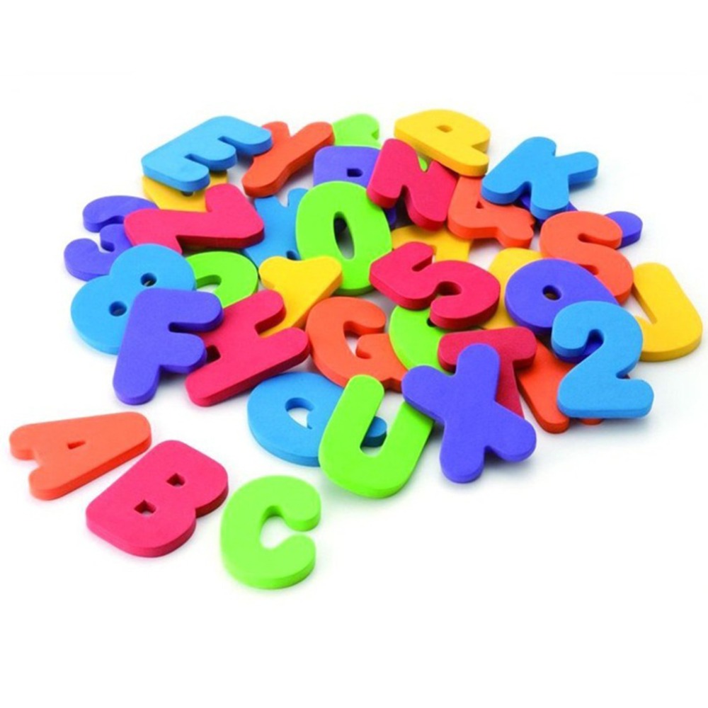 36 pcs Sticker Game for Child  - Bath Letter Number Foam ulasan dan harga
