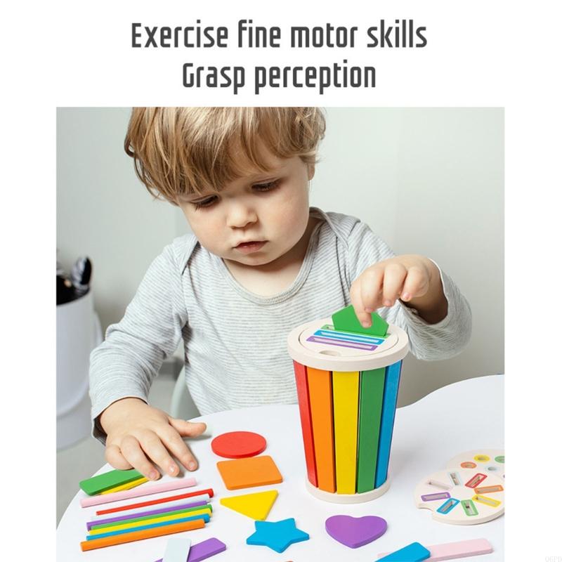Educational Wooden Sorter Toy  - Kids Toys 2 Year Old ulasan dan harga