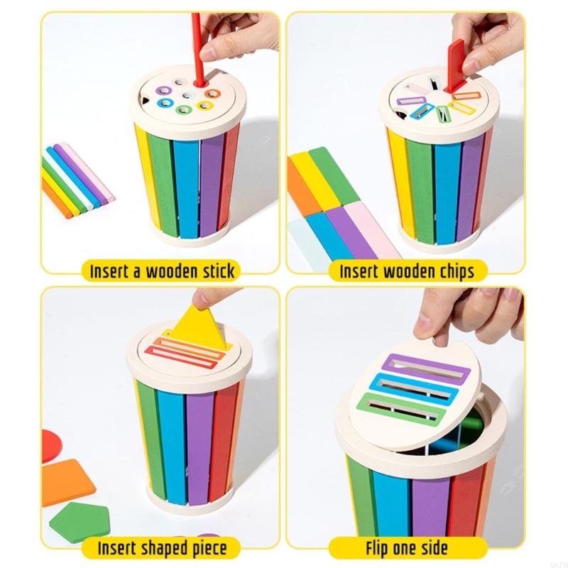 Educational Wooden Sorter Toy  - Kids Toys 2 Year Old ulasan dan harga