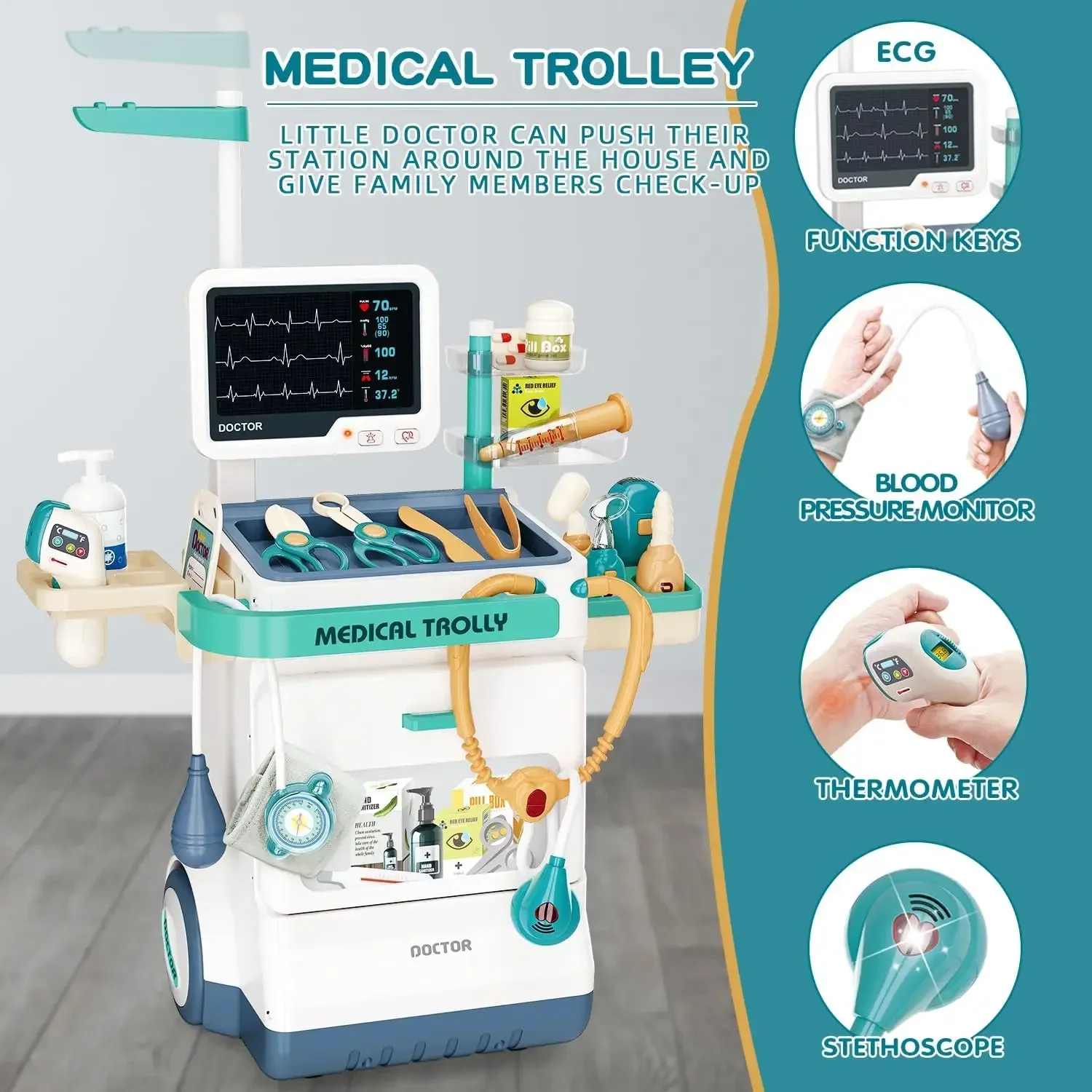 Doctor Medical Play Set Doctor - Kids Toys Doctor Set ulasan dan harga
