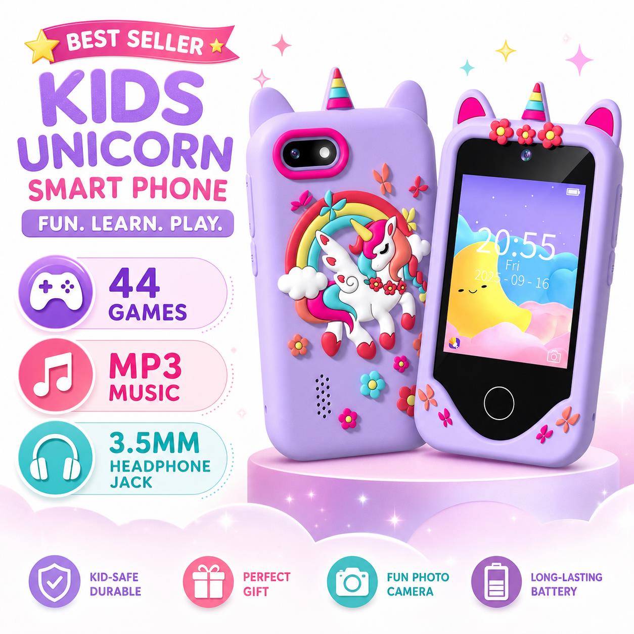 Kids Smart Toy phone 44 Puzzle - Kids Toys Smartphone ulasan dan harga
