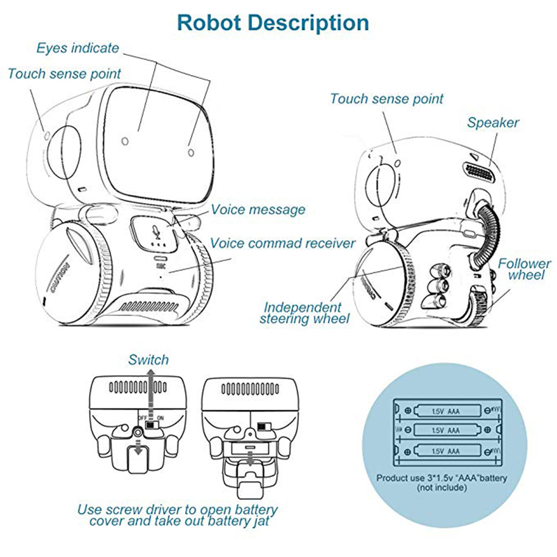 Newest Cute Robot Toy for Kids - Kids Toys Quality ulasan dan harga