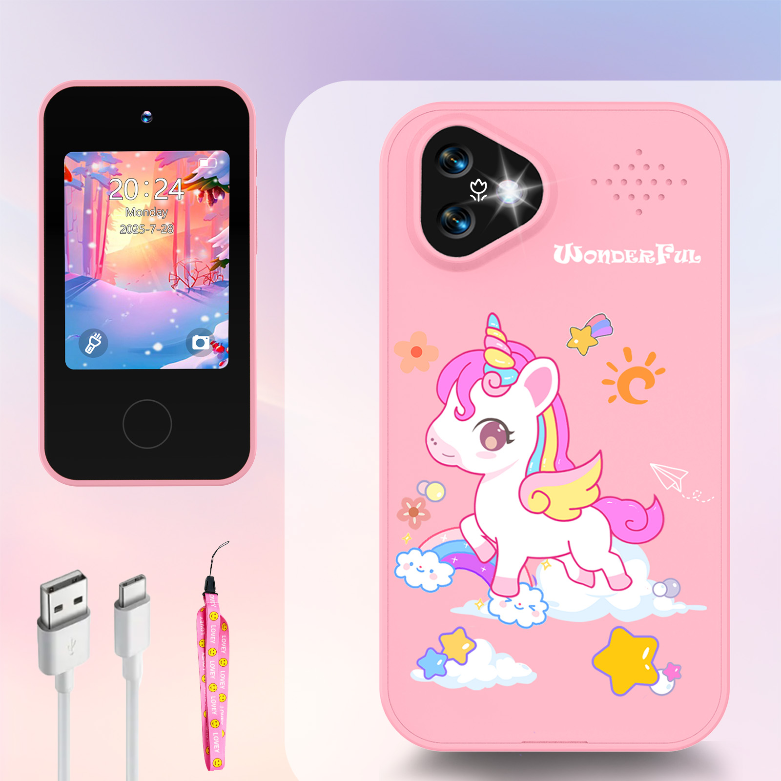 Unicorn Kids Smart Phone Camer - Kids Toys Smartphone ulasan dan harga