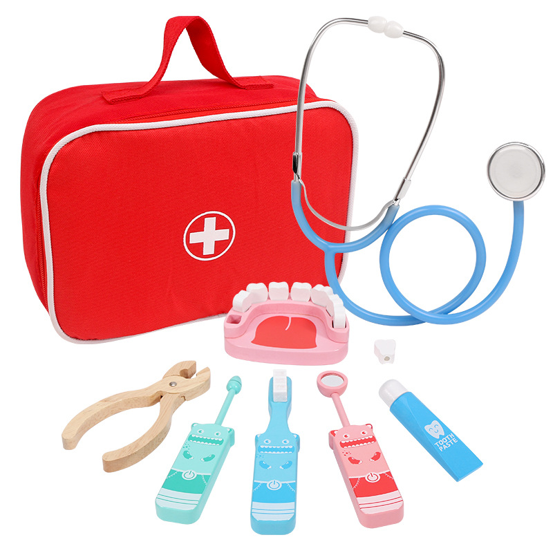 Wooden Pretend Play Doctor Edu - Kids Toys Doctor Set ulasan dan harga