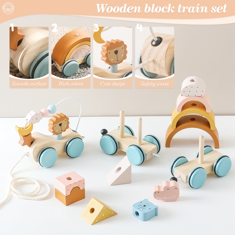 Wooden Montessori Toys Animal  - Kids Toys 2 Year Old ulasan dan harga
