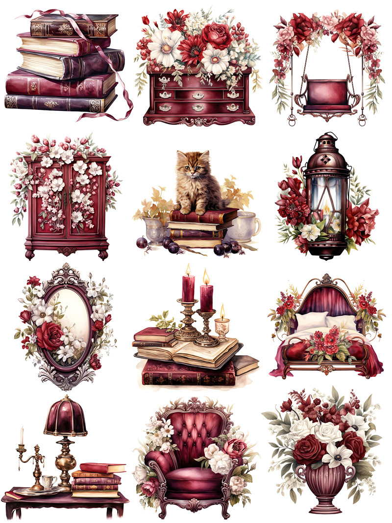 Retro Victoria Lady Stickers C - Kids Toys Victoria ulasan dan harga