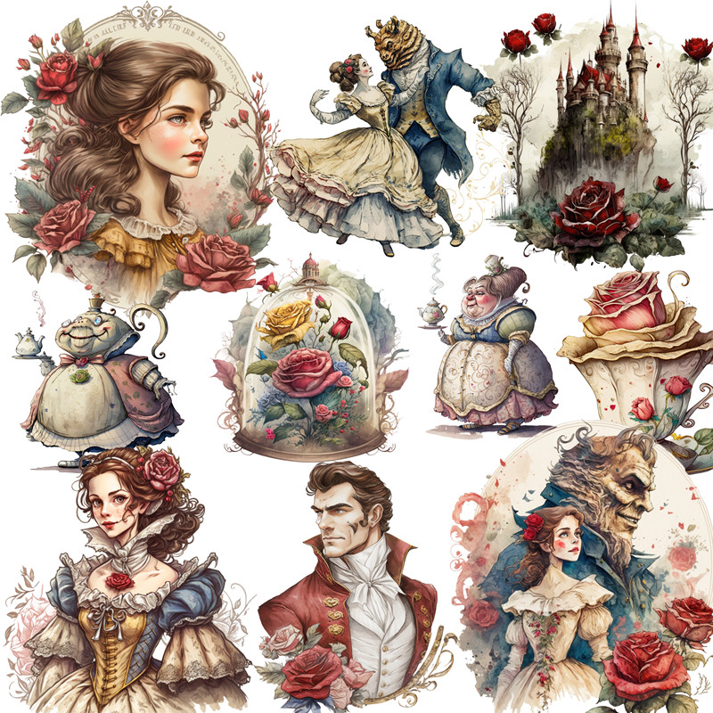 Fairy tale girl store Stickers - Kids Toys Store ulasan dan harga